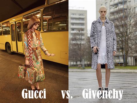 givenchy versus gucci|what does gucci wear mean.